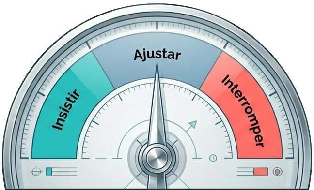 Insistir ajustar interromper